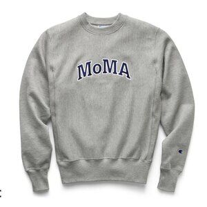 Champion Gray Sweatshirt with MoMA Logo